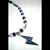 blue pendant on a necklace